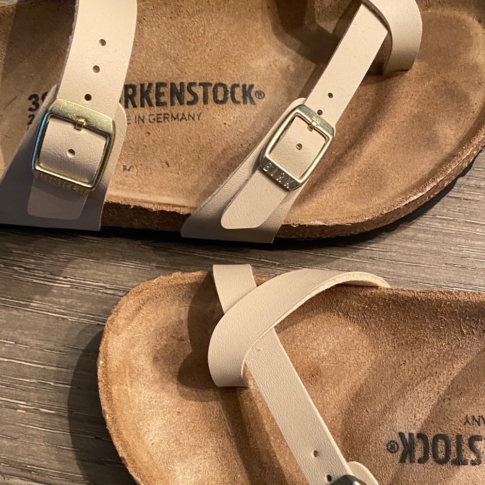 Birkenstock Tan Cross-Strap Sandals - Picture 4 of 7